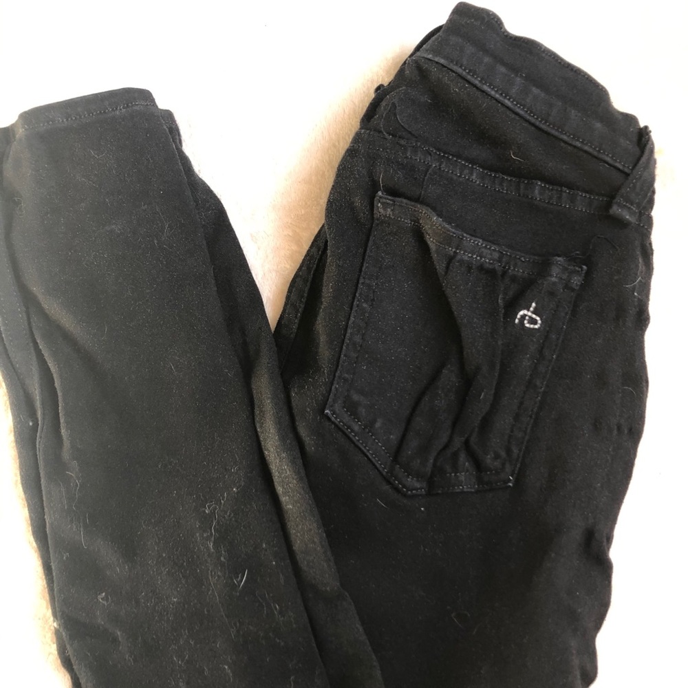 Black high rise skinny jeans
